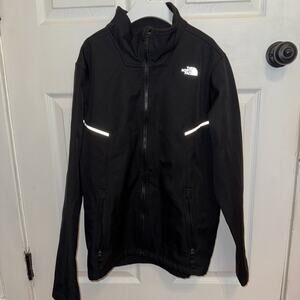 The North Face Black Windproof Windwall Fleece Lined Jacket Boys Size‎ XL 18/20